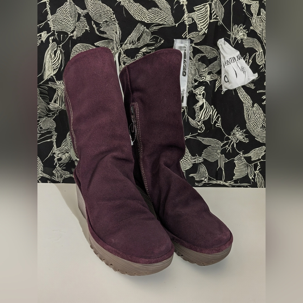Fly London Women's Plum Suede Winter Boots